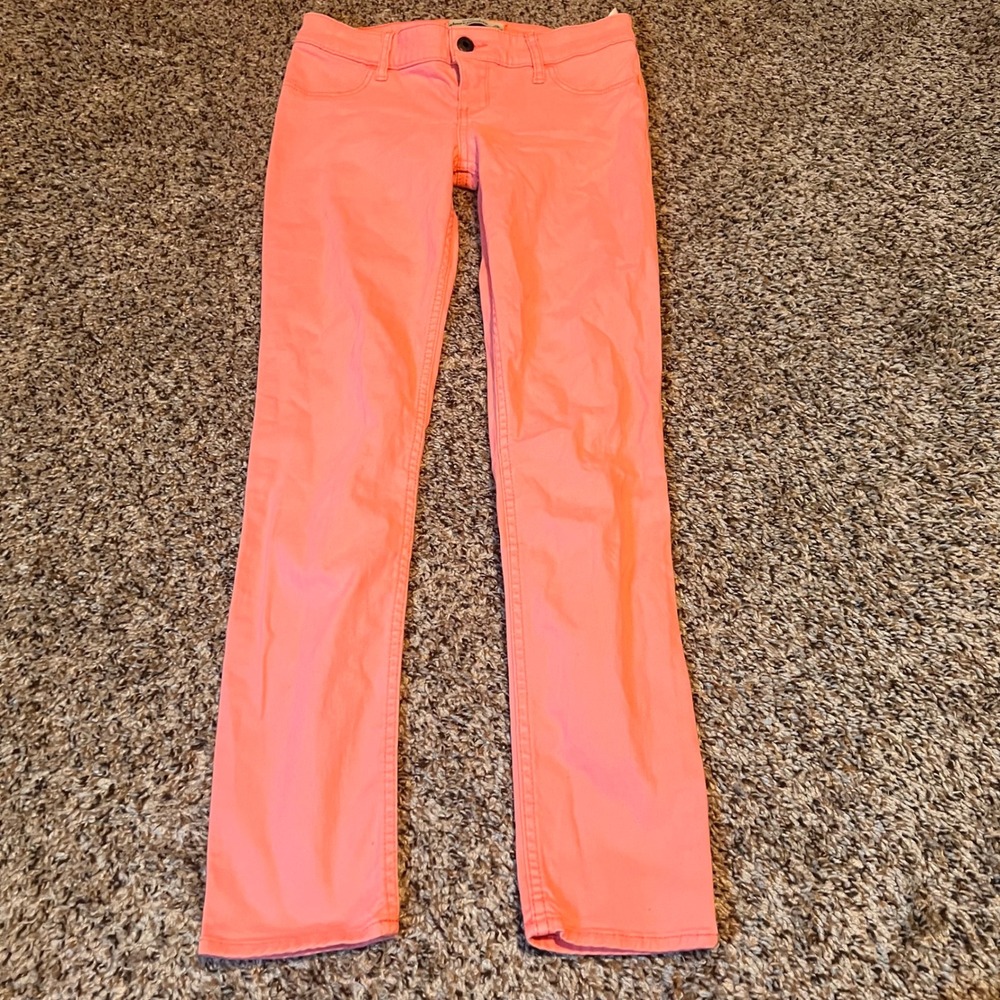 Abercrombie Kids Jeans Coral Pink Straight Leg Size‎ 16